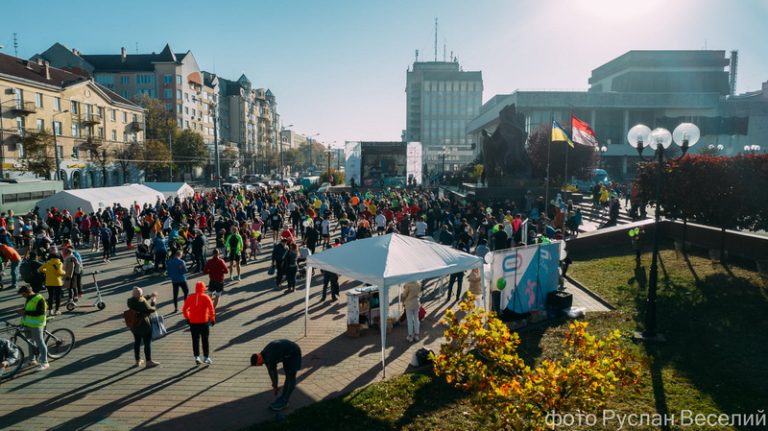 Frankivsk Half Marathon з висоти пташиного польоту ФОТО