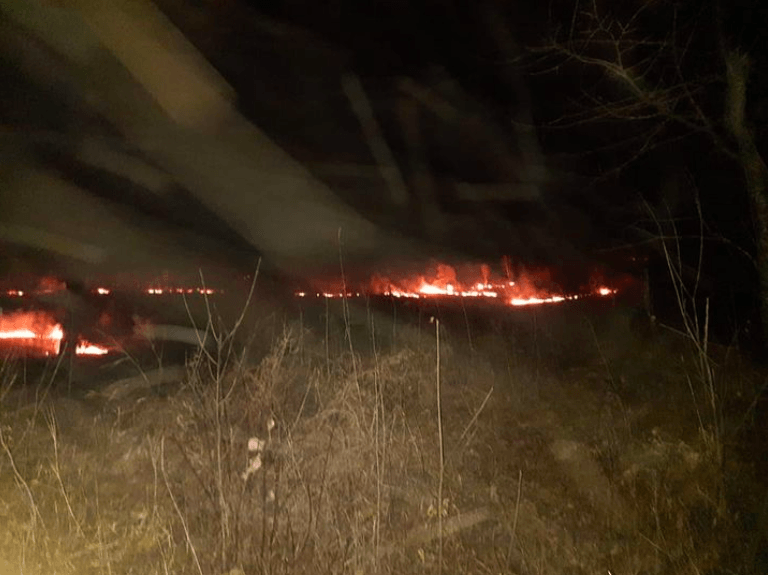 Прикарпатські вогнеборці розпочали боротьбу із масштабною пожежею на карпатських схилах в районі Делятина