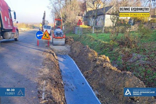 На Прикарпатті реконструюють дорогу міжнародного значення ФОТО