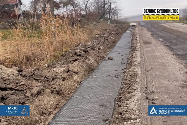 На Прикарпатті реконструюють дорогу міжнародного значення ФОТО