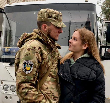 Зведений загін прикарпатських поліцейських вирушив у зону ООС ФОТО