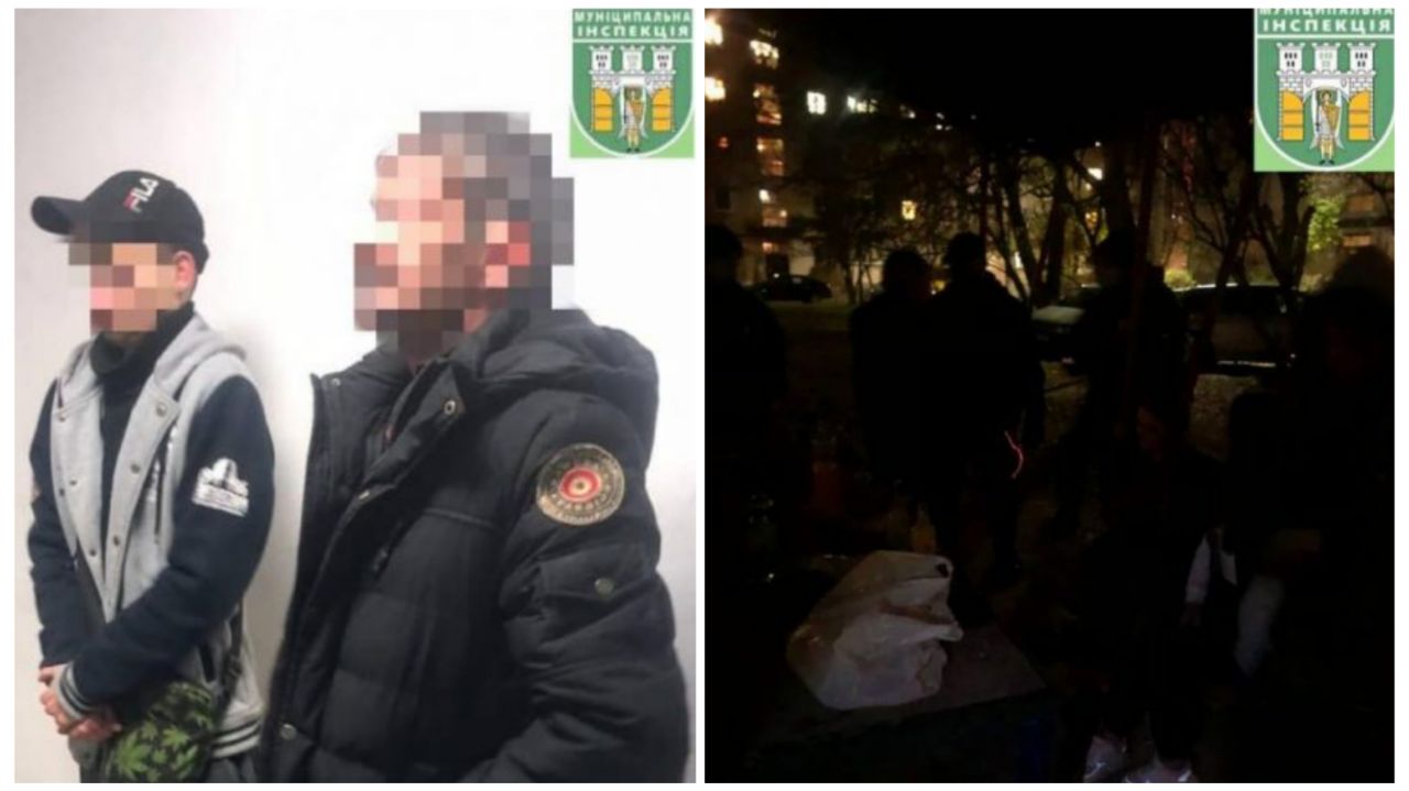 У Франківську затримали агресивних молодиків, які пиячили та гучно лаялись ФОТО