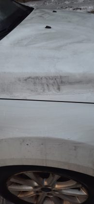 Поблизу Бурштинської ТЕС вкотре випав «чорний» сніг ФОТОФАКТ