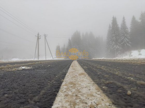 На Долинщині випав сніг ФОТОФАКТ