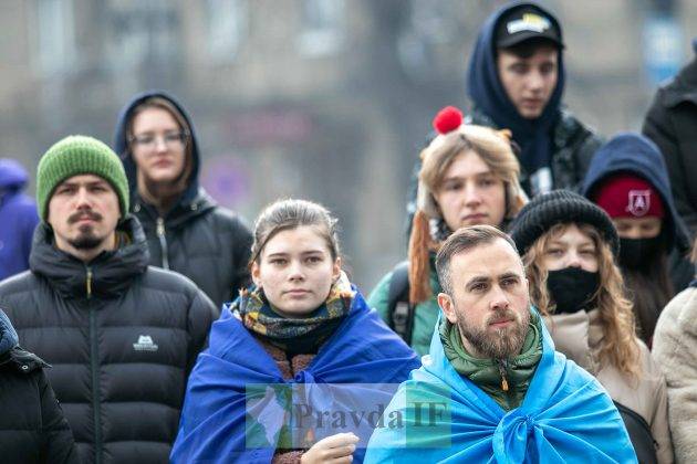 "В єдності наша сила": у Франківську відзначили День єднання ФОТО та ВІДЕО