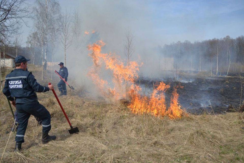 З настанням тепла прикарпатці взялись масово палити траву та побутове сміття: упродовж доби 10 пожеж