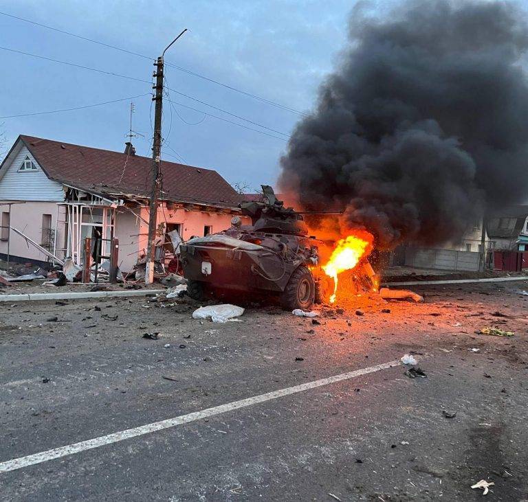 ЗСУ знищили ворожу колону під Києвом ФОТО