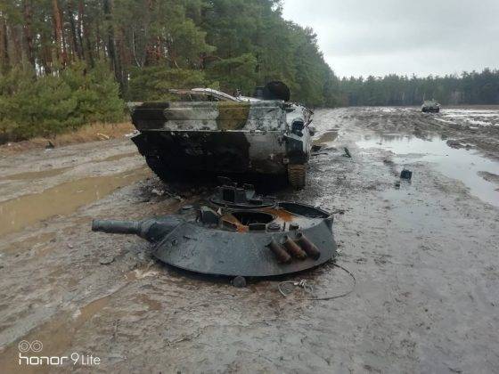 На Сумщині знищили цілу колону російських танків ФОТО