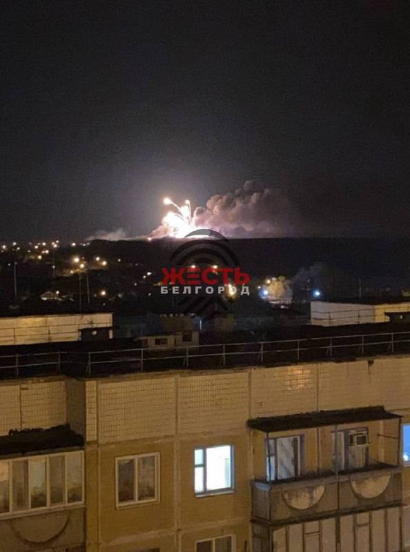 ОНОВЛЕНО: В Білгородській області РФ взірвався склад ракетно-артилерійського озброєння ВІДЕО