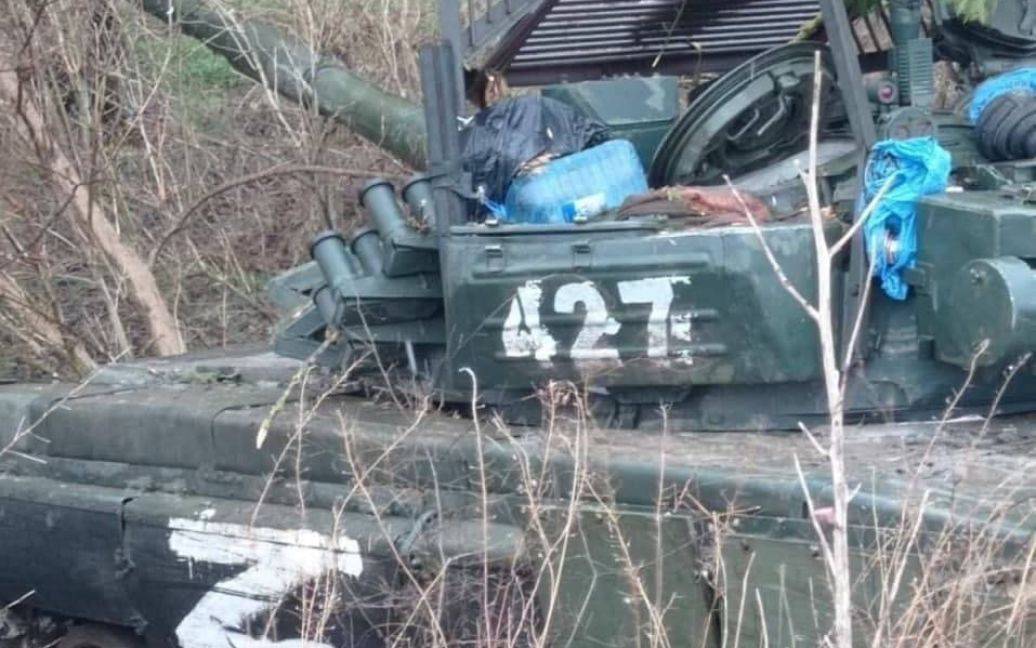 У лісі під Києвом заблоковані ворожі танкові колони ВІДЕО