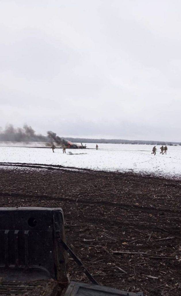 Під Волновахою збили гелікоптер російських окупантів, який прилетів евакуювати пілота збитого винищувача