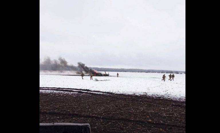 Під Волновахою збили гелікоптер російських окупантів, який прилетів евакуювати пілота збитого винищувача