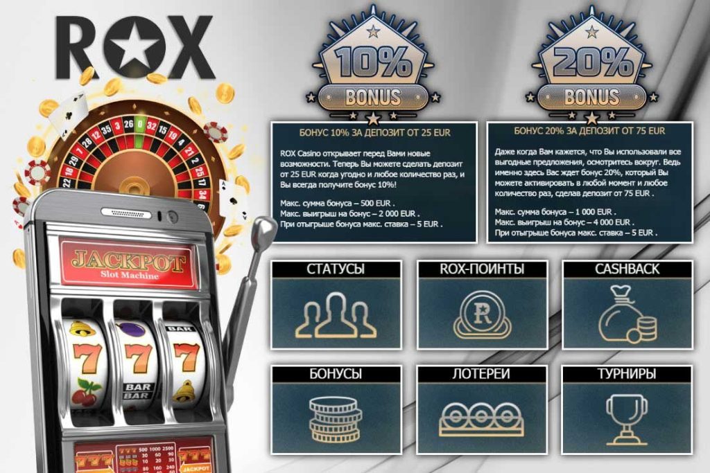 Вхід та реєстрація на сайті Rox Casino