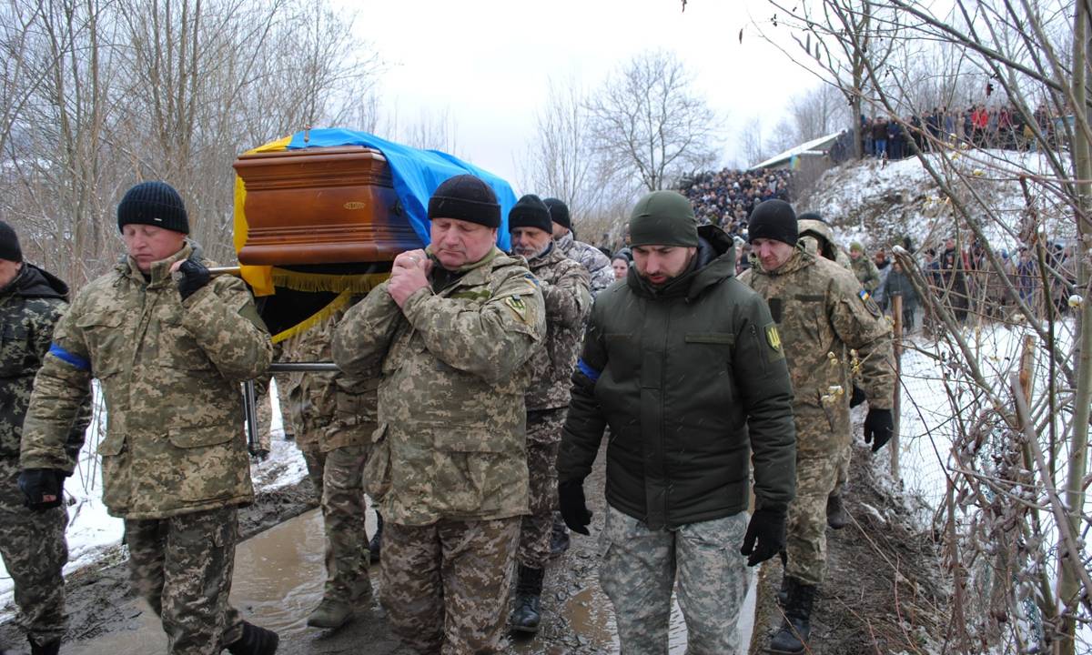 На Франківщині поховали захисника України Олександра Гаванюка ФОТОРЕПОРТАЖ