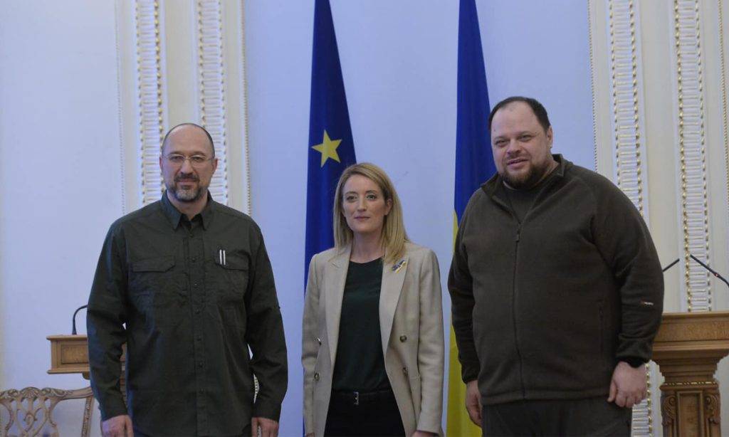 "Україні потрібна допомога, негайно": президентка Європарламенту після візиту до Києва