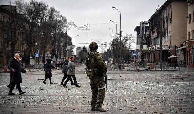 Російські окупанти відкрили вогонь по п'яних кадирівцях у Мелітополі, які напали на їхній блокпост