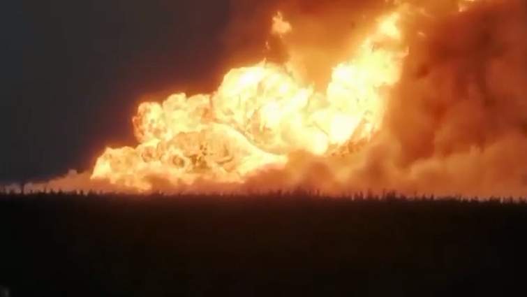 В Росії палає найбільше в країні газове родовище