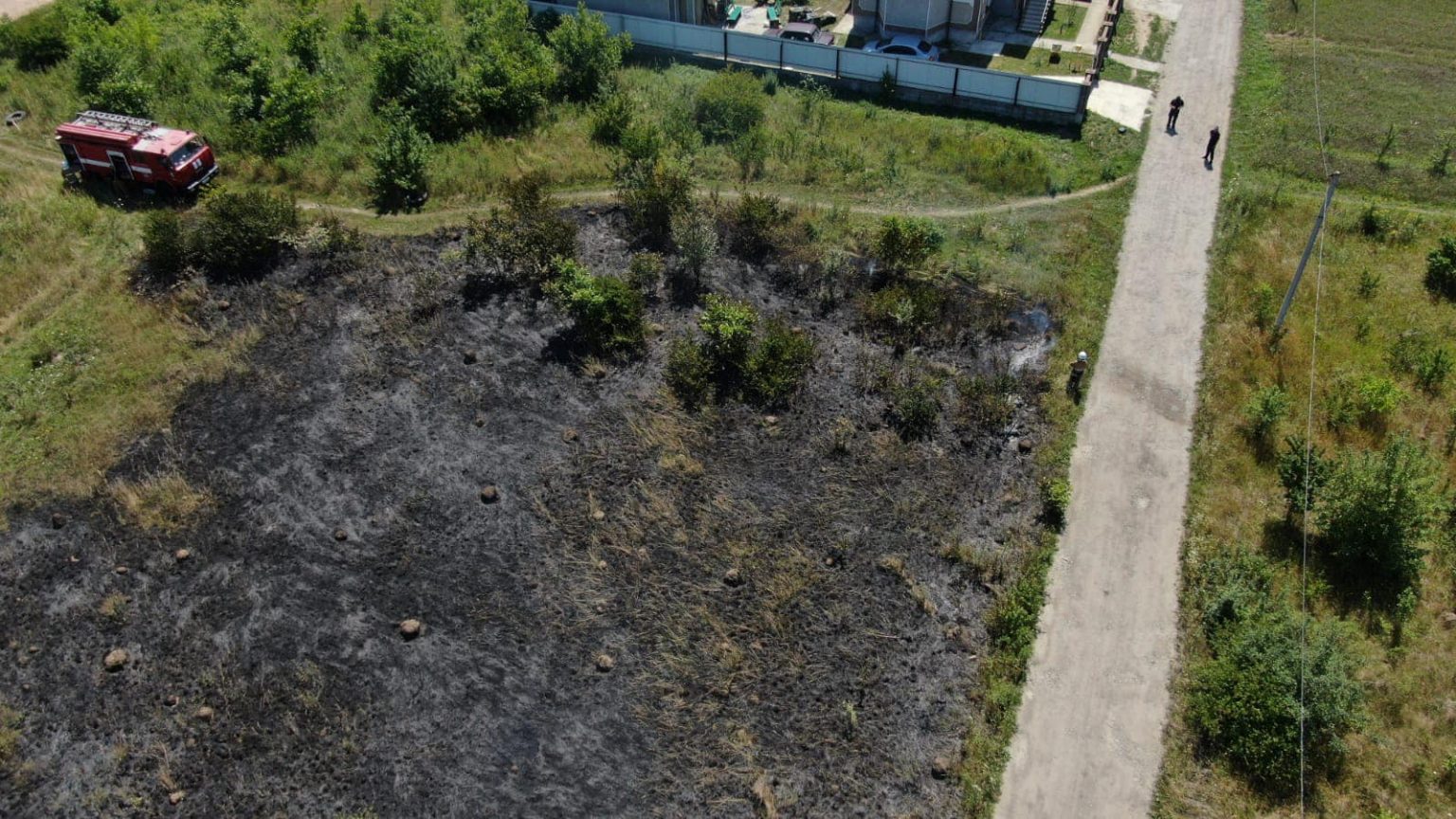 згоріло поле,На Франківщині,згоріла пшениця у полі