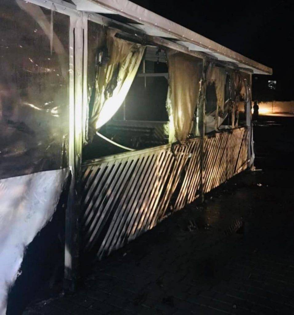 Франківець підпалив літній майданчик через неприязні відносини з власником