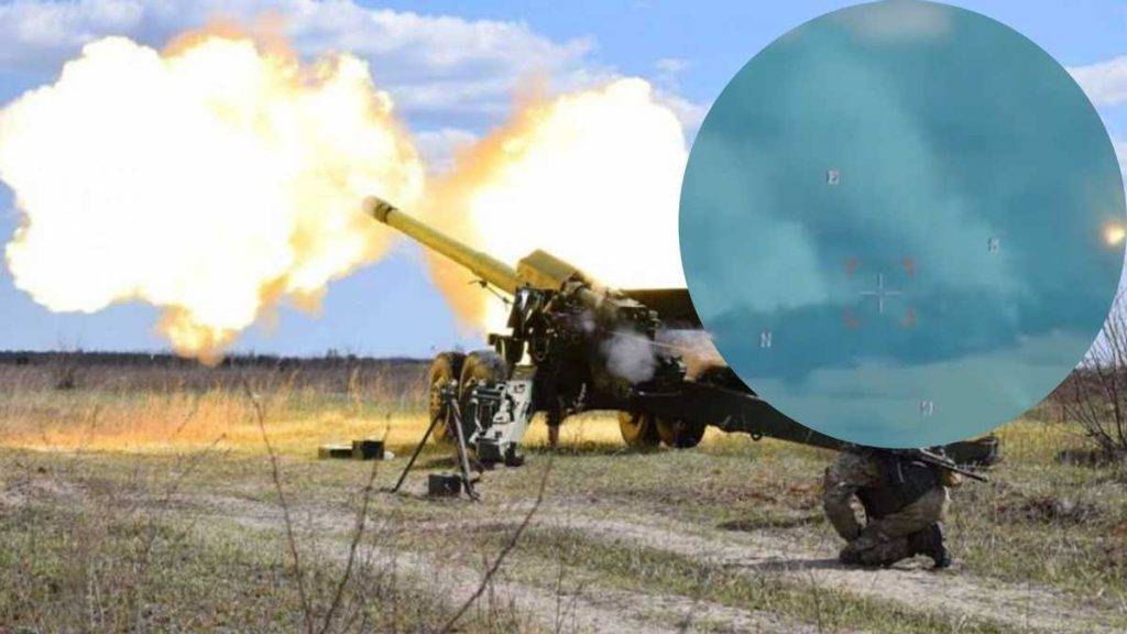ЗСУ показали на відео момент знищення артилерійської батареї окупантів