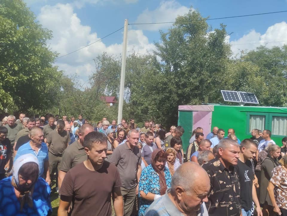 На Франківщині провели в останню путь молодого офіцера Володимира Михайлюка,загинув на війні,володимир михайлюк