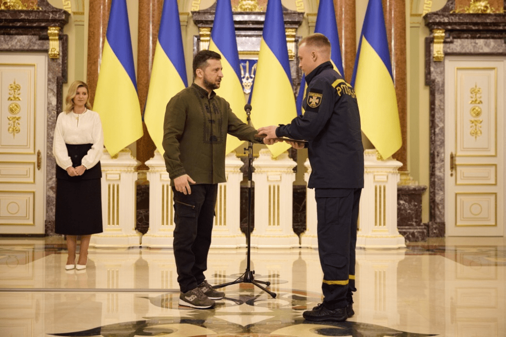 Президентське подружжя вразило образами під час спільного заходу