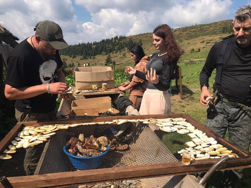 У Карпатах волонтери збирають гриби, аби приготувати супи захисникам