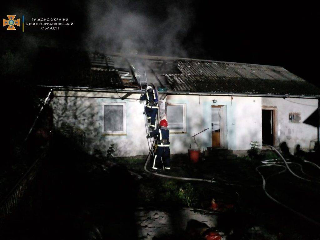 У селі Черче на Франківщині трапилася пожежа