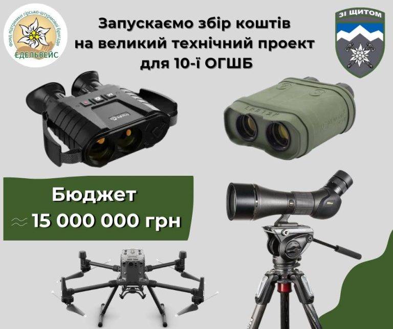 Прикарпатські "едельвейси" організували збір коштів на високотехнологічне обладнання