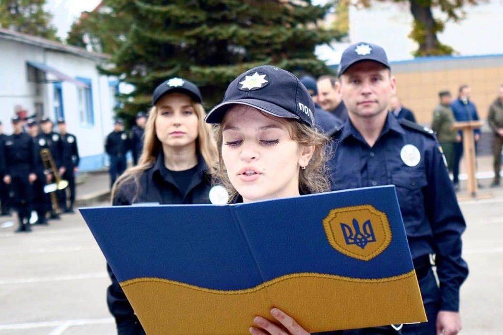 склали присягу,курсанти-поліцейські,В Івано-Франківську