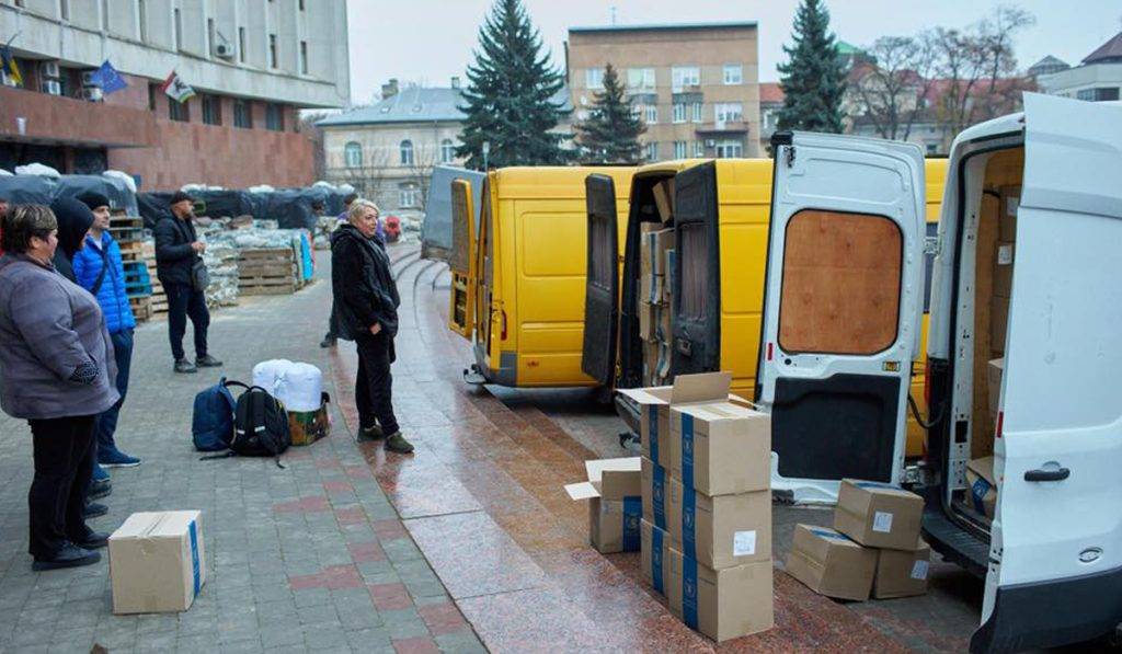 Франківські волонтери відправили 10 тонн продуктів харчування в Запорізьку область