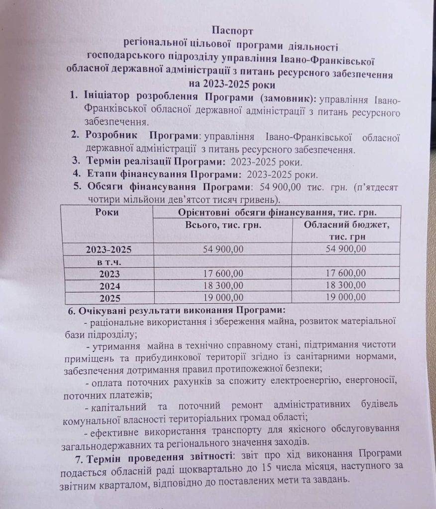 Івано-Франківська ОВА хоче 25 мільйонів з обласного бюджету на зарплати чиновників
