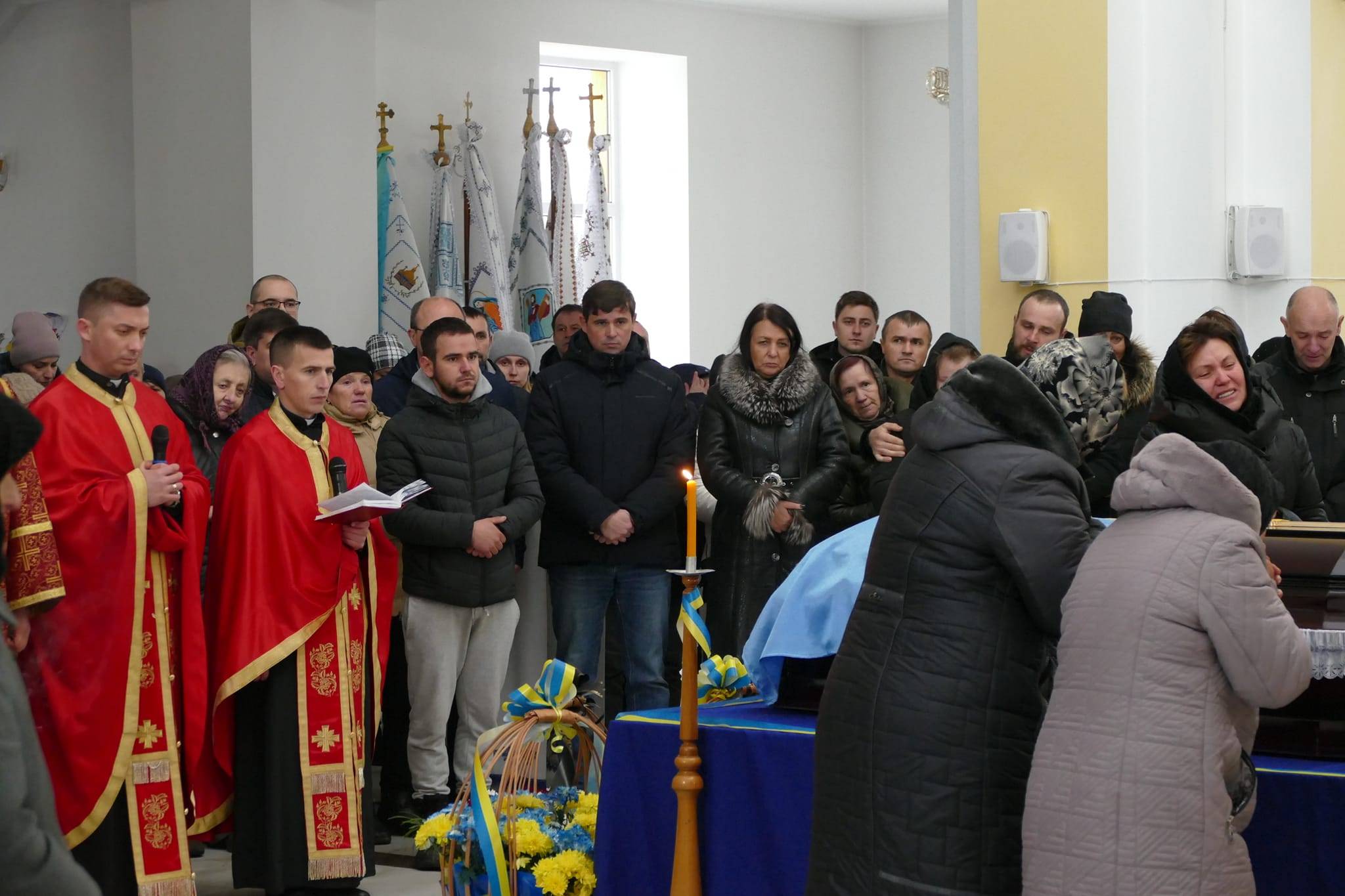 На Калущині провели в останню путь земляка-героя Василя Завадецького,загинув на війні,василь завадецький