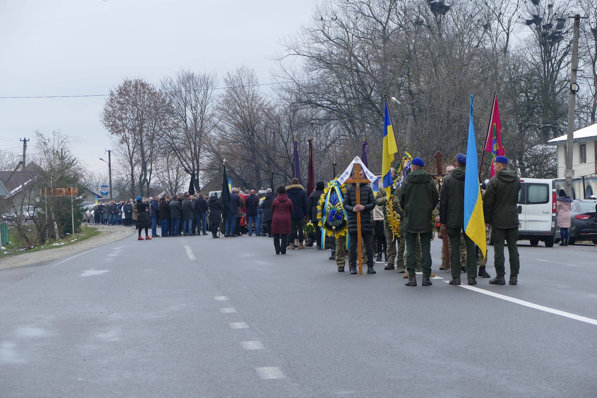 На Калущині провели в останню путь земляка-героя Василя Завадецького,загинув на війні,василь завадецький