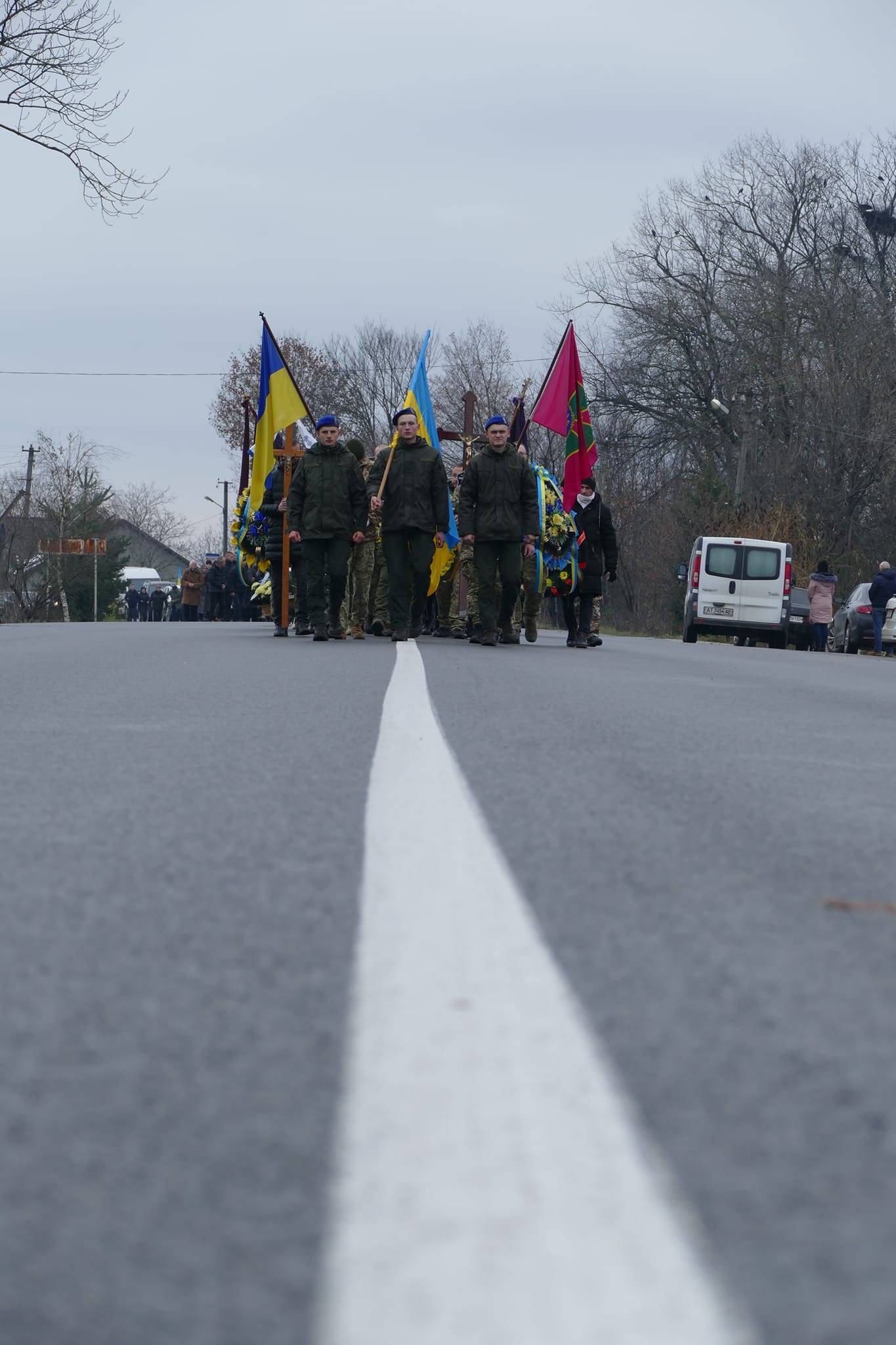 На Калущині провели в останню путь земляка-героя Василя Завадецького,загинув на війні,василь завадецький