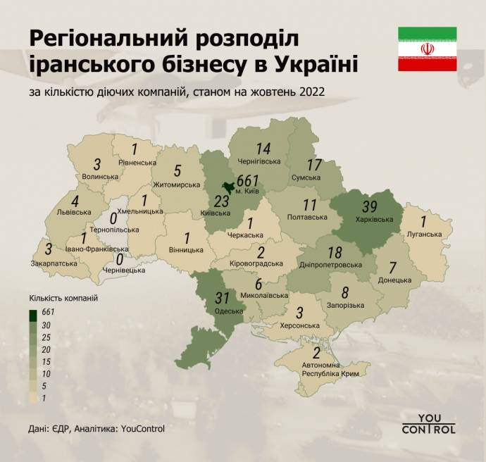 В Україні працюють 900 іранських компаній, є такі й на Франківщині