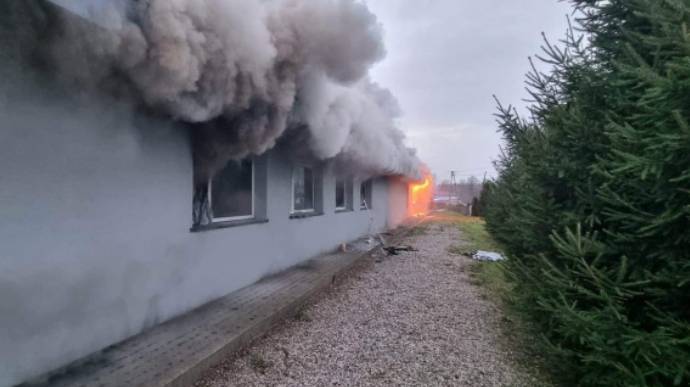 У Польщі вогонь знищив будинок, в якому жили біженці з України