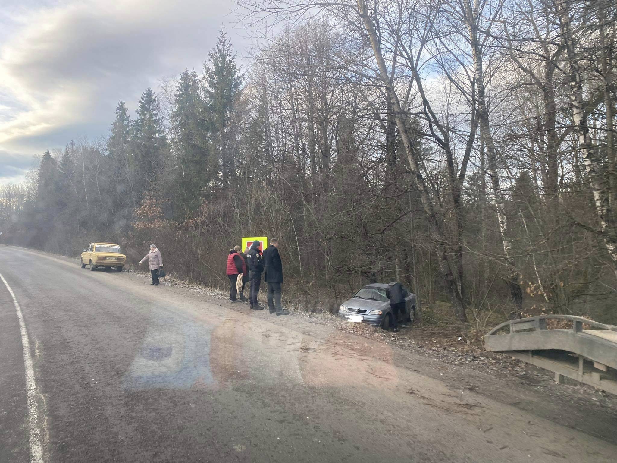 Ранкова ДТП на Прикарпатті: легковик злетів з дороги у кювет