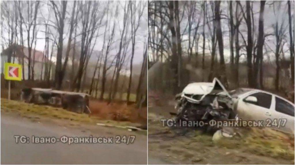 На трасі Франківськ-Калуш жахлива ДТП,аварія у селі майдан,дтп на прикарпатті