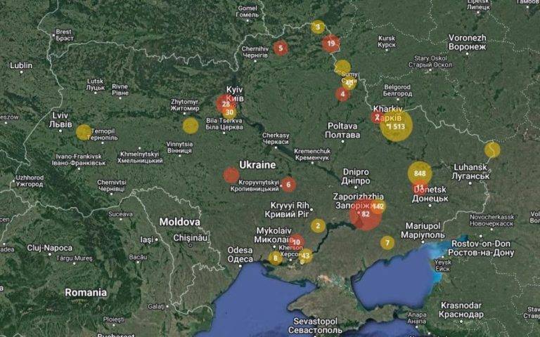 В Україні з'явилася інтерактивна мапа замінованих територій