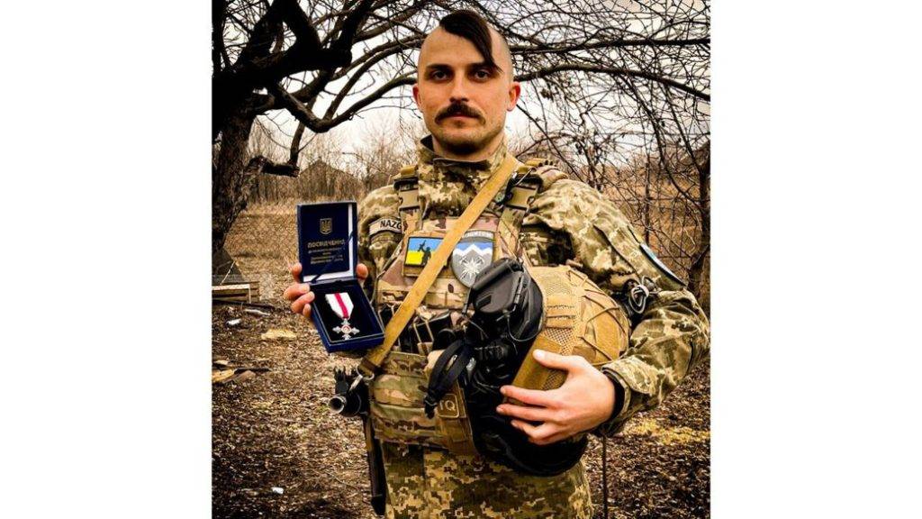 Боєць прикарпатської "десятки" Назар Горішний отримав відзнаку від Залужного "Сталевий хрест"