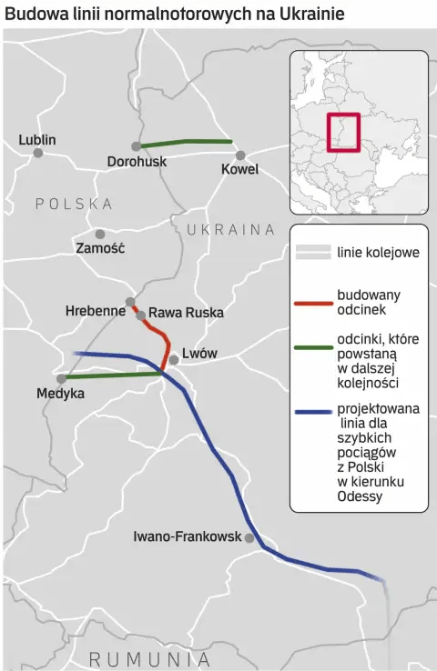 УЗ планує збудувати євроколію від Франківська до польського кордону