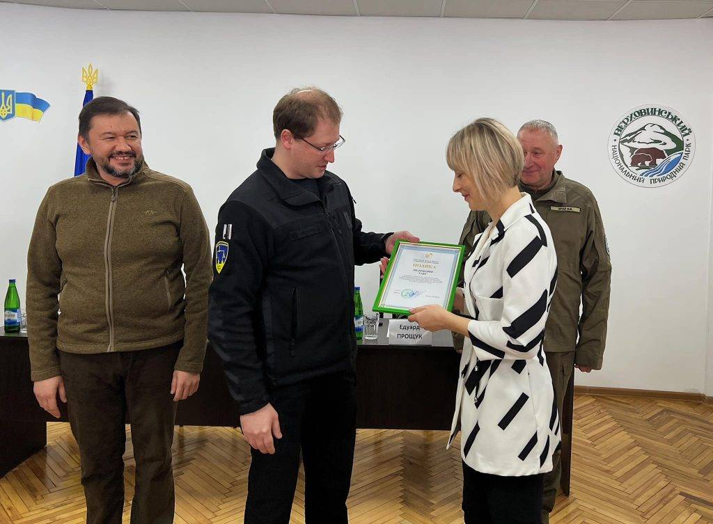 Міністр захисту довкілля та природних ресурсів України Руслан Стрілець,про це повідомив заступник голови Івано-Фракнівської обласної ОВА Віталій Ільчишин,парк верховинський