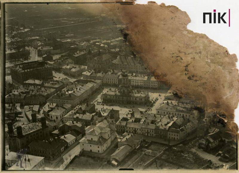 Як виглядало 100 років тому середмістя Станіславова з висоти