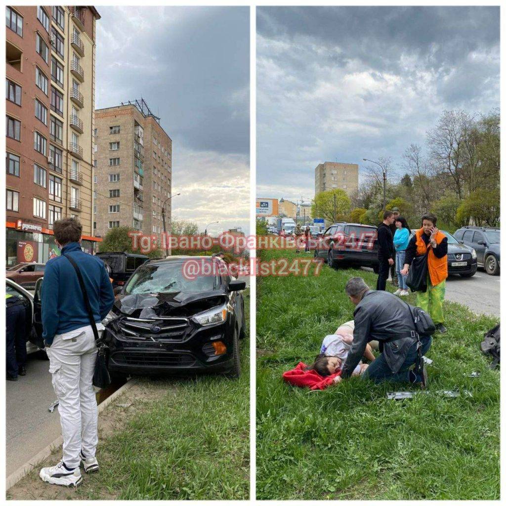 ДТП у Івано-Франківську: жінка з електросамокатом потрапила під колеса авто ФОТО