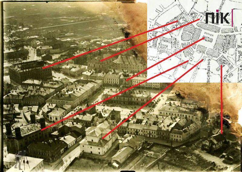 Як виглядало 100 років тому середмістя Станіславова з висоти