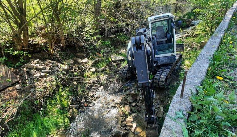 У Яремче розширюють ще один міст через річку Чорногірчик