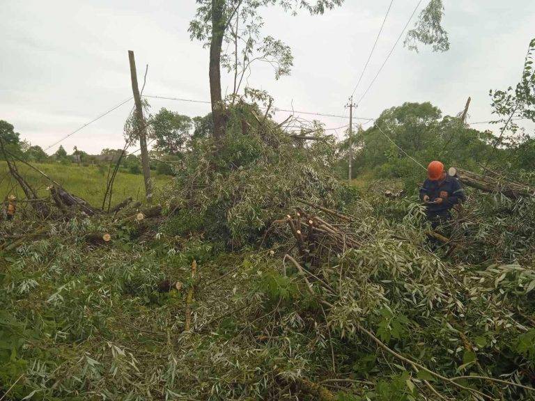 Енергетики ліквідовують наслідки негоди на Франківщині