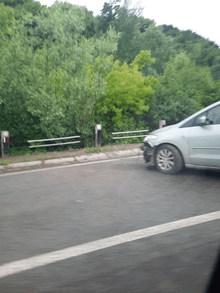ДТП на Прикарпатті: машину викинуло на узбіччя ФОТО