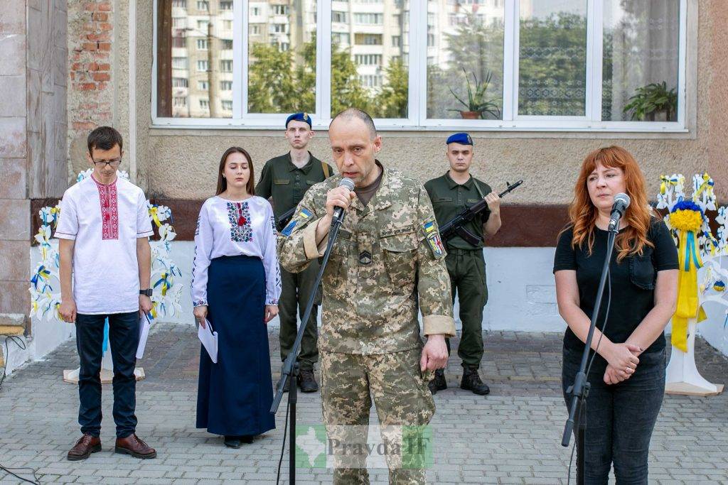 У Франківську відкрили анотаційну дошку полеглому військовому Григорію Морозу. ФОТО